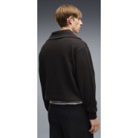 Hanorac pentru bărbați Puma Ferrari Little Shield Half-Zip Puma Black, s.S imaginea #4 — magazin online Desire.md