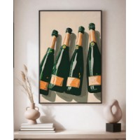 Картина ArtShop Bottles of Champagne 50x75cm (PET235-M-L)