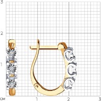 Cercei SOLOVOV JEWELRY 1022521 3,22g imaginea #2 — magazin online Desire.md