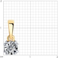 Pandantiv SOLOVOV JEWELRY 1030707 0,7g imaginea #2 — magazin online Desire.md