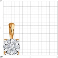 Pandantiv SOLOVOV JEWELRY 1030915 0,89g imaginea #2 — magazin online Desire.md