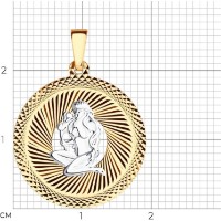 Pandantiv SOLOVOV JEWELRY 032330 1,16g imaginea #2 — magazin online Desire.md