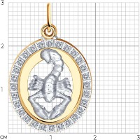 Pandantiv SOLOVOV JEWELRY 033544 1,67g imaginea #2 — magazin online Desire.md