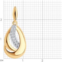 Pandantiv SOLOVOV JEWELRY 034763 1,29g imaginea #2 — magazin online Desire.md