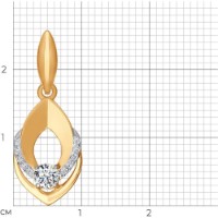 Pandantiv SOLOVOV JEWELRY 034764 0,89g imaginea #2 — magazin online Desire.md