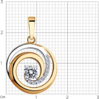 Pandantiv SOLOVOV JEWELRY 035065 1,28g imaginea #3 — magazin online Desire.md