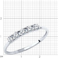 Inel SOLOVOV JEWELRY 018863-3 s.17,5 0,93g imaginea #3 — magazin online Desire.md