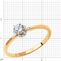 Кольцо SOLOVOV JEWELRY 018953 s.16,5 1,25g фото №4 — интернет-магазин Desire.md
