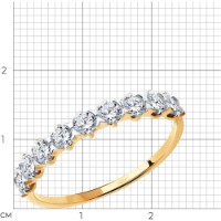 Кольцо SOLOVOV JEWELRY 019236 s.16,5 1,14g фото №5 — интернет-магазин Desire.md