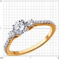 Кольцо SOLOVOV JEWELRY 019490 s.17,5 2,03g фото №2 — интернет-магазин Desire.md