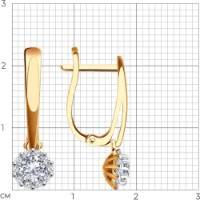 Cercei SOLOVOV JEWELRY 0200244 2,82g imaginea #2 — magazin online Desire.md