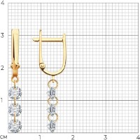Cercei SOLOVOV JEWELRY 0200479 1,91g imaginea #2 — magazin online Desire.md