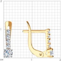 Серьги SOLOVOV JEWELRY 027500 1,02g фото №3 — интернет-магазин Desire.md
