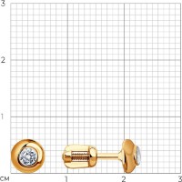 Серьги SOLOVOV JEWELRY 027998 1,28g фото №2 — интернет-магазин Desire.md