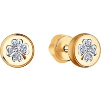Серьги SOLOVOV JEWELRY 028774 2,46g фото №3 — интернет-магазин Desire.md
