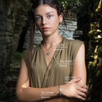Brosa din aur rosu cu crizolit Platina 04-0290-00-205-1111 4,43g imaginea #2 — magazin online Desire.md