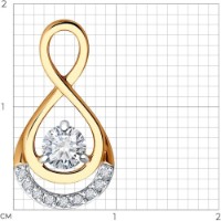 Pandantiv SOLOVOV JEWELRY 036587 1,29g imaginea #2 — magazin online Desire.md