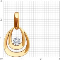 Pandantiv SOLOVOV JEWELRY 036595 1,64g imaginea #2 — magazin online Desire.md