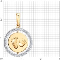 Pandantiv SOLOVOV JEWELRY 036910 1,92g imaginea #4 — magazin online Desire.md