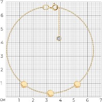 Brățară SOLOVOV JEWELRY 051604 s.18 1,13g imaginea #2 — magazin online Desire.md
