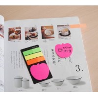 Semne pentru carte Stick'n Neon + Apple 4pcs (21475) imaginea #3 — magazin online Desire.md