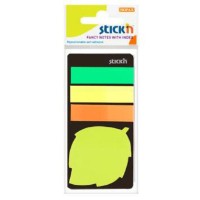 Semne pentru carte Stick'n Neon + Leaf 4pcs (21476)