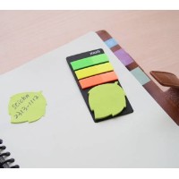 Semne pentru carte Stick'n Neon + Leaf 4pcs (21476) imaginea #2 — magazin online Desire.md
