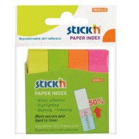 Semne pentru carte Stick'n Neon 4x100p (21613)
