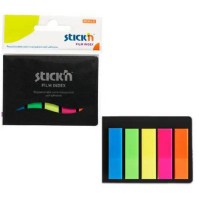 Semne pentru carte Stick'n Neon 5x25p (21076)