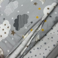 Lenjerie de pat pentru copii Holala Kids Grey Clouds. imaginea #2 — magazin online Desire.md