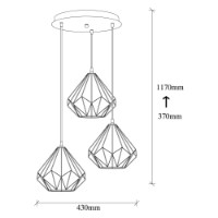 Люстра Opviq Diamond 704-S2 фото №3 — интернет-магазин Desire.md