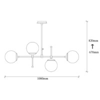 Люстра Opviq Mudoni-MR-951-3 фото №8 — интернет-магазин Desire.md