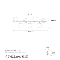 Люстра Opviq Fazli 10541 фото №6 — интернет-магазин Desire.md
