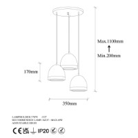 Люстра Opviq Mugo 10650 фото №6 — интернет-магазин Desire.md