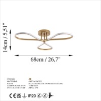 Люстра Opviq Damla 13542 фото №6 — интернет-магазин Desire.md