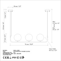 Люстра Opviq Faruk 13717 фото №7 — интернет-магазин Desire.md