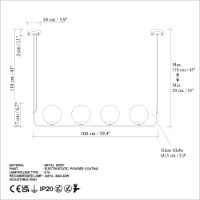 Люстра Opviq Faruk 13720 фото №7 — интернет-магазин Desire.md