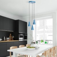 Люстра Opviq Konikkem 6357 3 Light Blue фото №3 — интернет-магазин Desire.md