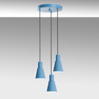 Люстра Opviq Konikkem 6357 3 Light Blue фото №5 — интернет-магазин Desire.md
