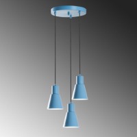 Люстра Opviq Konikkem 6357 3 Light Blue фото №6 — интернет-магазин Desire.md