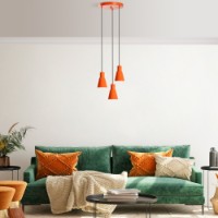 Люстра Opviq Konikkem 6357 3 Orange фото №3 — интернет-магазин Desire.md