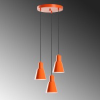 Люстра Opviq Konikkem 6357 3 Orange фото №6 — интернет-магазин Desire.md