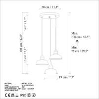 Люстра Opviq Memati-181Retro-3 фото №8 — интернет-магазин Desire.md