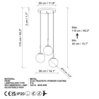 Люстра Opviq Orbital 15-14006 фото №7 — интернет-магазин Desire.md