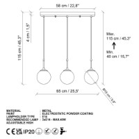 Lustră Opviq Orbital 15-14011 imaginea #7 — magazin online Desire.md