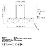 Люстра Opviq Dual 13763 фото №7 — интернет-магазин Desire.md