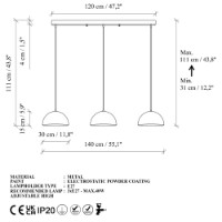 Люстра Opviq Kure 30 Mr-721 3 фото №7 — интернет-магазин Desire.md