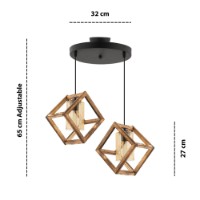 Люстра Opviq Cube Double B Glass фото №3 — интернет-магазин Desire.md