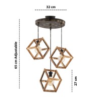 Люстра Opviq Cube Triple G фото №3 — интернет-магазин Desire.md