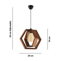 Люстра Opviq Dualhex Dark Glass фото №3 — интернет-магазин Desire.md